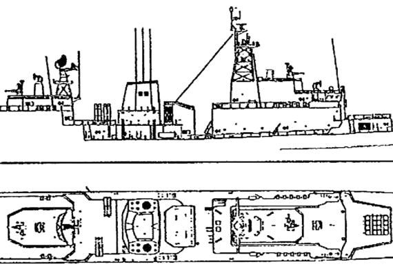 Эсминец ROKS Gwanggaeto the Great [Destroyer] - чертежи, габариты, рисунки